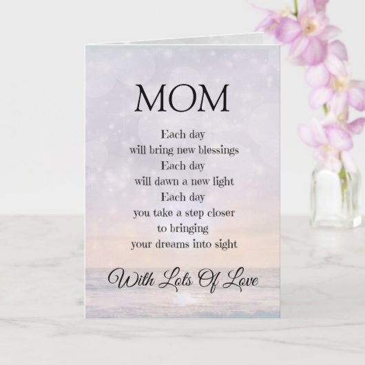 MAMM Moedigingsgedicht ontwerp Groet Kaart (Orchidee)
