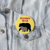 Mamma Beer, Autism Mam Pride Ronde Button 7,6 Cm (In situ)