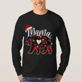 Mamma Beer kerstmis Red Buffalo Pset met Santa H T-shirt (Voorkant)