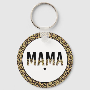 Mamma Cheetah print typografie Gifts for ma Sleutelhanger