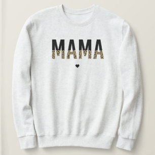 Mamma Cheetah print typografie Gifts for ma Trui