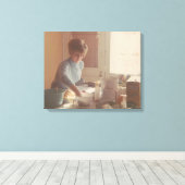 mamma-chef canvas afdruk (Insitu (Houten vloer))