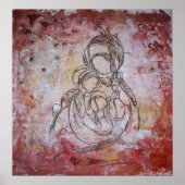 Mamma en I - Canvas Print (Voorkant)