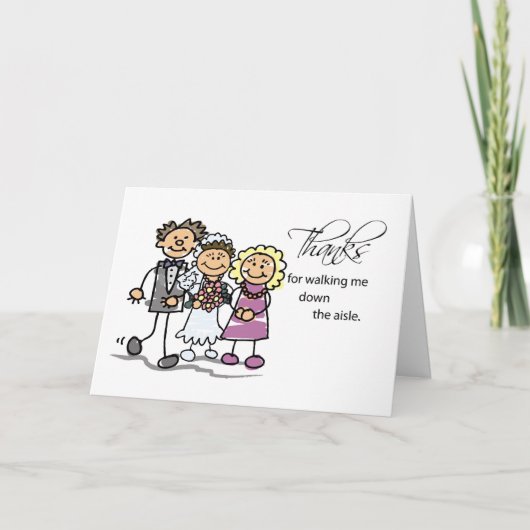 Mamma en Papa, Bedankt voor het Lopen onderaan de (Voorkant)