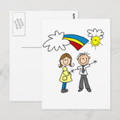 Mamma en Papa om T-shirts en Giften te zijn Briefkaart (Voorkant / Achterkant)