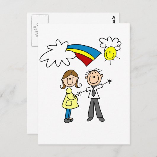 Mamma en Papa om T-shirts en Giften te zijn Briefkaart (Voorkant / Achterkant)