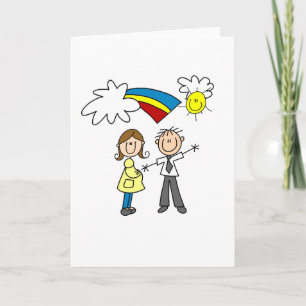 Mamma en Papa om T-shirts en Giften te zijn Kaart