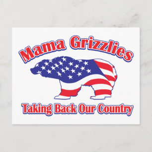 Mamma-Grizzlies Briefkaart