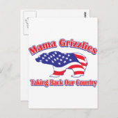 Mamma-Grizzly Briefkaart (Voorkant / Achterkant)