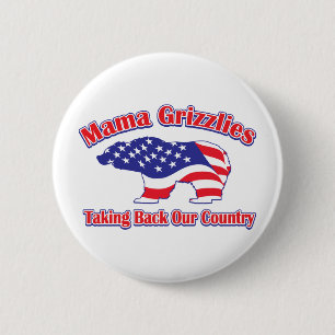 Mamma-Grizzly Ronde Button 5,7 Cm
