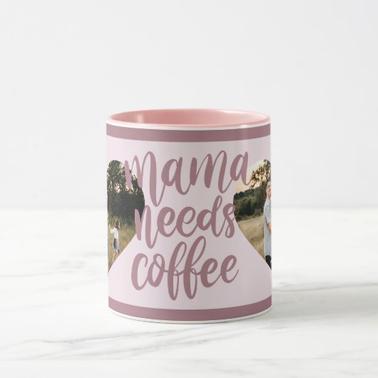 Mamma heeft Coffee Happy Moederdag Multi Photo nod Mok (Midden)