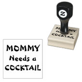 MAMMA Heeft een COCKTAIL nodig Rubberstempel (Gestempeld)