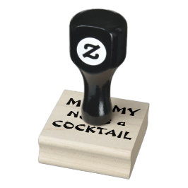 MAMMA Heeft een COCKTAIL nodig Rubberstempel
