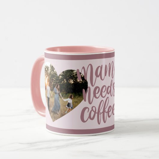 Mamma heeft koffie nodig Gefeliciteerd Moederdag M Mok (Voorkant links)