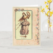 Mamma, Het Wenskaart van de La- Ballerina Kaart (Gele Bloem)