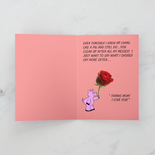 "MAMMA HEY " KAART (Binnen)