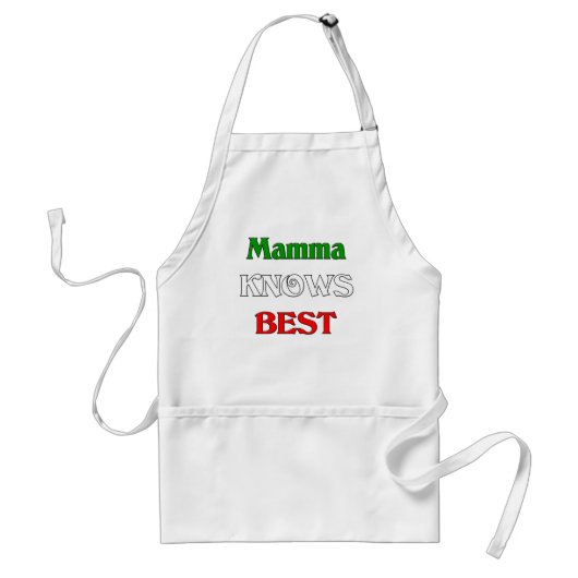 Mamma kent best standaard schort (Voorkant)