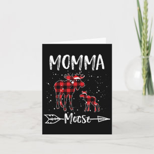 Mamma Kerst Eland Kerstman Familie Matchende Pyjam Kaart