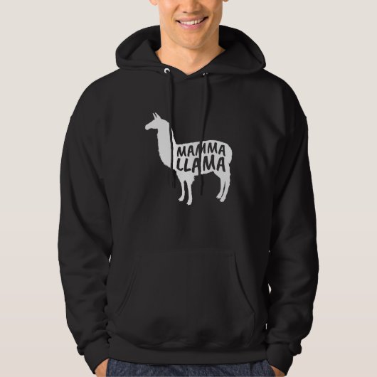 Mamma Llama Alpaca Lover Hoodie (Voorkant)