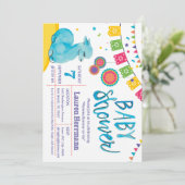 Mamma Llama Baby shower Uitnodiging (Staand voorkant)