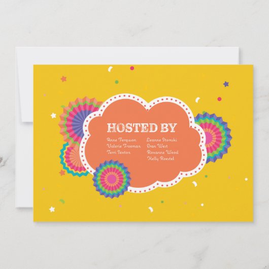 Mamma Llama Baby shower Uitnodiging (Achterkant)