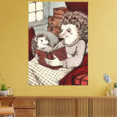 Mamma met een boek canvas afdruk (Insitu (Woonkamer))