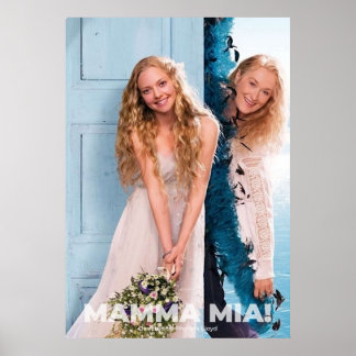 Mamma Mia alternatieve minimalistische film Poster