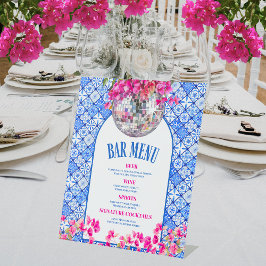 Mamma Mia Bar Menu Signature Cocktail Reclamebord Met Voetstuk