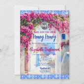 Mamma Mia Blue Tegel Disco Ball Vrijgezellenfeest Kaart (Voorkant)