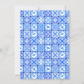 Mamma Mia Blue Tegel Disco Ball Vrijgezellenfeest Kaart (Achterkant)