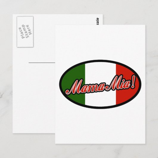 Mamma Mia! Briefkaart (Voorkant / Achterkant)