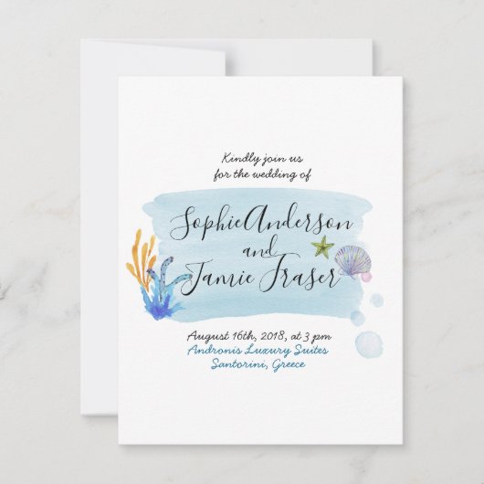 Mamma Mia bruiloft concept Kaart (Voorkant)