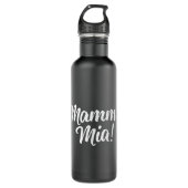 Mamma Mia - Cute Italiaans Waterfles (Voorkant)