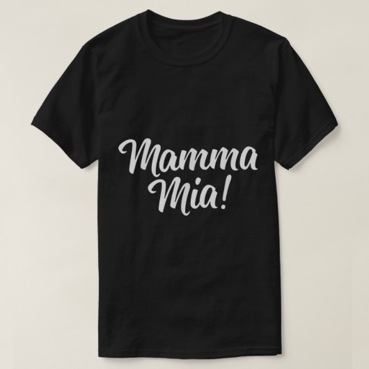 Mamma Mia Cute Italiaanse T-shirt (Design voorkant)