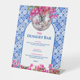 Mamma Mia Dessert Bar Reclamebord Met Voetstuk