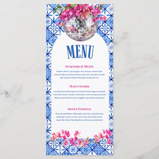 Mamma Mia Dinner Menu (Voorkant)