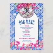 Mamma Mia Disco Aangepaste Bar Drinken Menu (Voorkant)