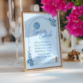 Mamma Mia Disco Bachelorette Signature Drinken Menu