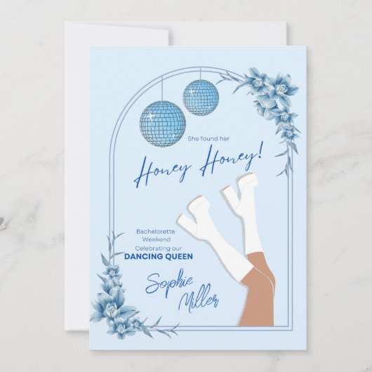 Mamma Mia Disco Bachelorette Weekendprogramma Kaart (Voorkant)