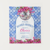 Mamma Mia Disco Bride Welcome Sign Tapestry Wandkleed (Voorkant)