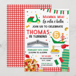 Mamma mia! Italian Birthday Party Kaart