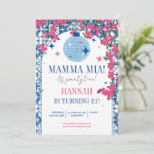 Mamma Mia Mediterraan Dans Koningin Verjaardag Kaart (Staand voorkant)