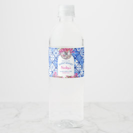 Mamma Mia Mediterranean Bachelorette Birthday Waterfles Etiket