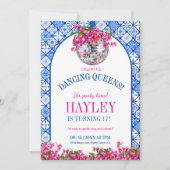 Mamma Mia Mediterranean Dancing Queen Birthday Kaart (Voorkant)