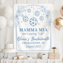 Mamma Mia vrijgezellenfeest vlag, ze zegt het