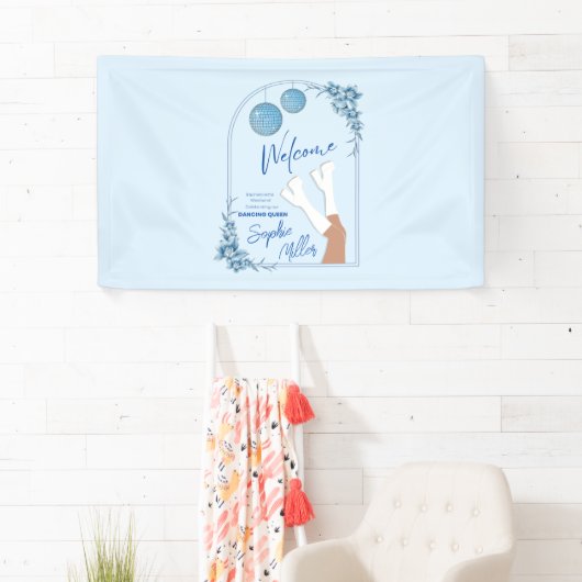 Mamma Mia Welkom Bord Jonggezellenfeest Spandoek (Insitu)