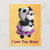 Mamma Panda met haar kind Briefkaart (Voorkant)