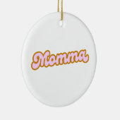 mamma | Roze Schattigee mama Keramisch Ornament (Rechts)