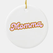 mamma | Roze Schattigee mama Keramisch Ornament (Achterkant)