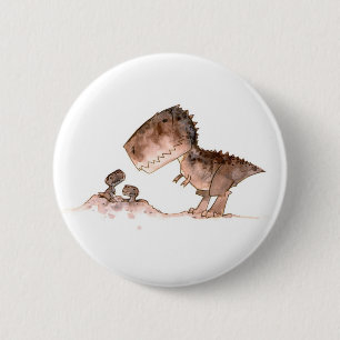 Mamma T-Rex Button